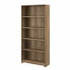 Bush Business Furniture Cabot Tall 5 Shelf Bookcase in Reclaimed Pine WC31566